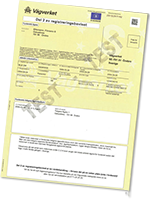Registeringsbevis inför skrotning